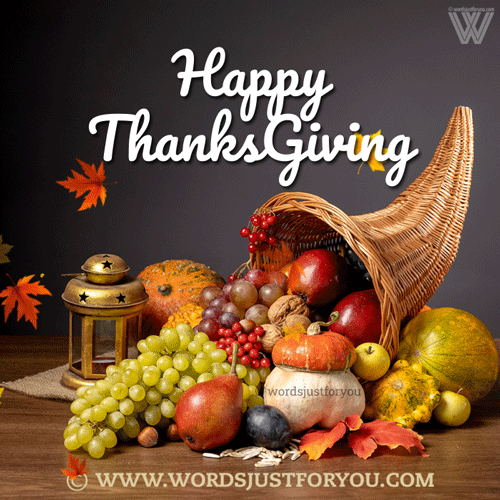 Animated Happy Thanksgiving Card - Happy Thanksgiving Gif