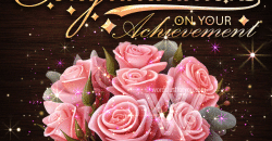 Beautiful Colorful Flower Bouquet Congratulations on Your Achievement Gif - Congratulations Gif