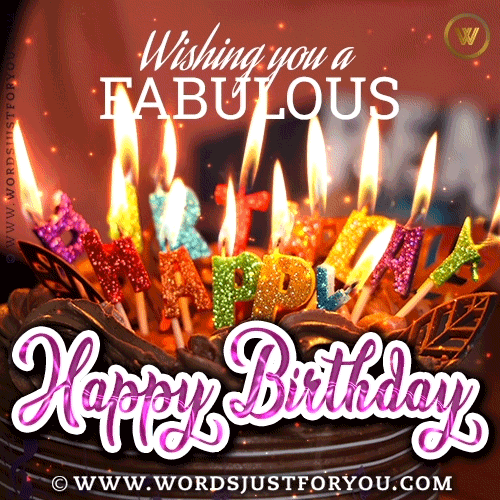 Happy Birthday Cake Gif