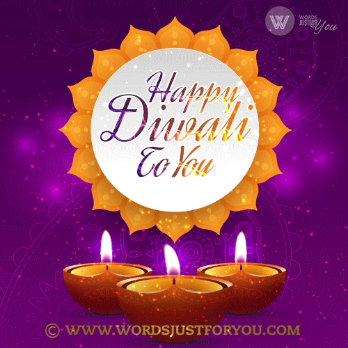 Happy Diwali Animated Diya Gif