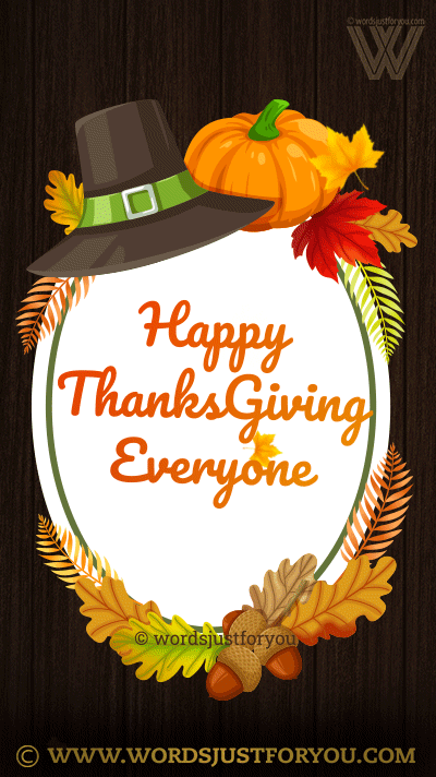 Happy Thanksgiving Everyone Gif - Happy Thanksgiving Gif