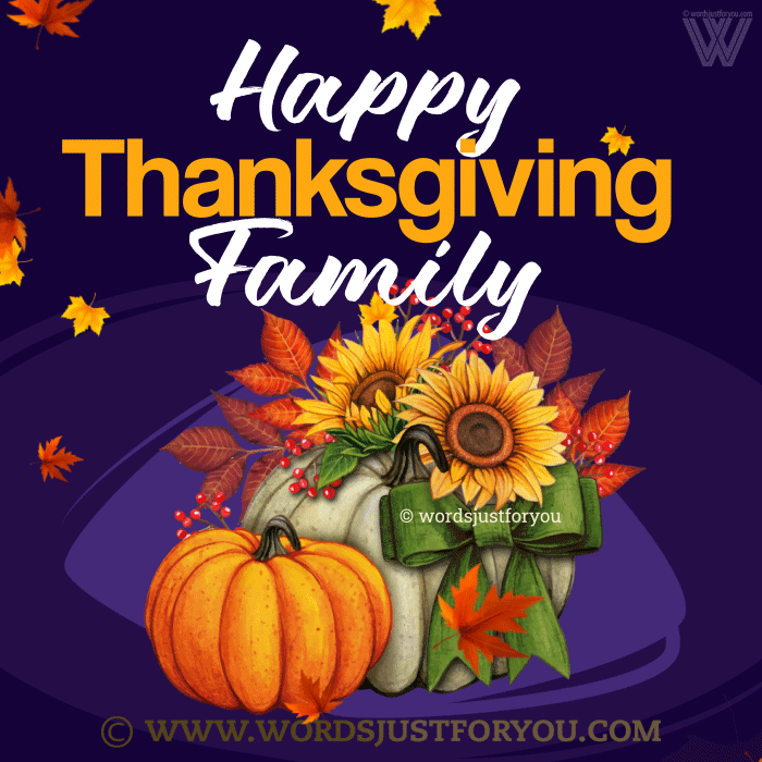 Thanksgiving happy family