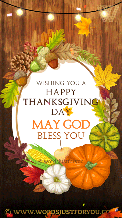 Happy Thanksgiving God Bless You Gif - Happy Thanksgiving Gif