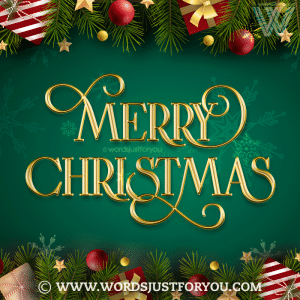 Animated Merry Christmas Card Gif