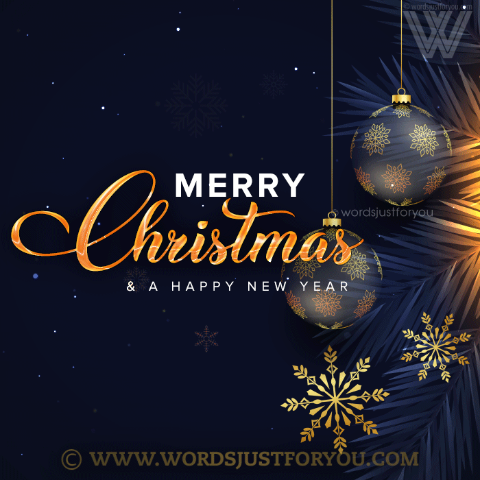 Beautiful Animated Merry Christmas &Amp; A Happy New Year Ecard - Merry Christmas Gif