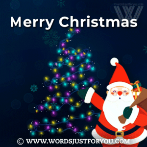 Animated Merry Christmas Lights Gif - Merry Christmas Gif