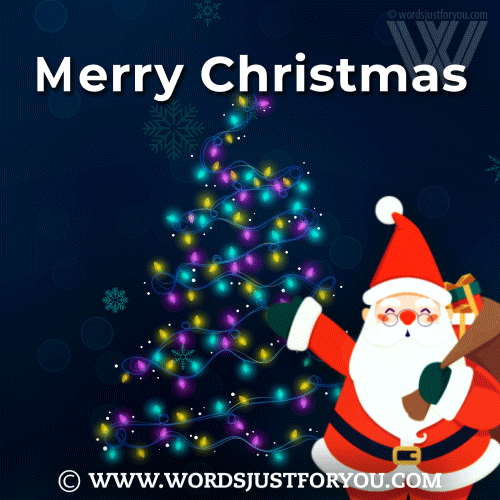 Animated Merry Christmas Lights Gif - Merry Christmas Gif