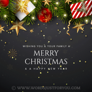 Glitter Merry Christmas And New Year Wishes Gif - Merry Christmas Gif