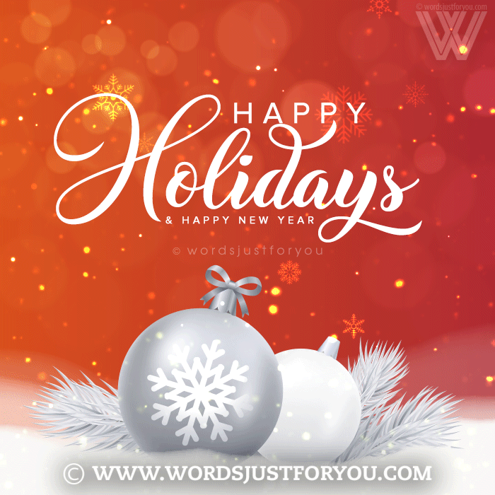 Beautiful Happy Holidays Gif