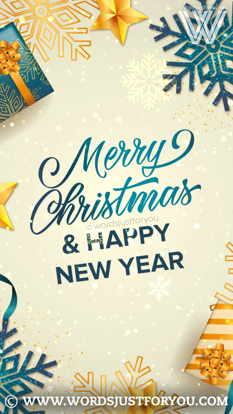 Beautiful And Amazing Merry Christmas &Amp; A Happy New Year Gif - Merry Christmas Gif