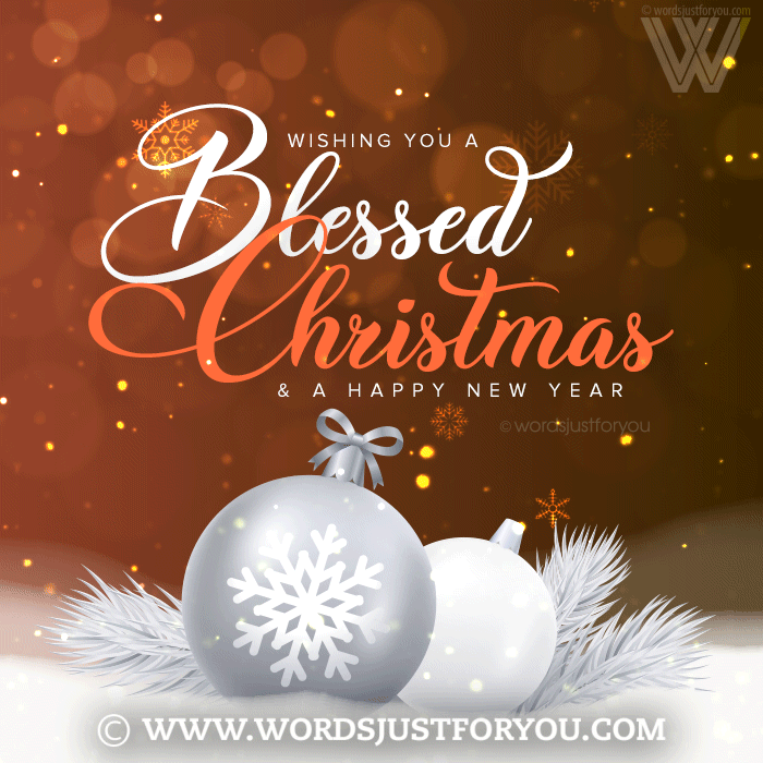 Beautiful Religious Merry Christmas Gif - Blessed Christmas Gif