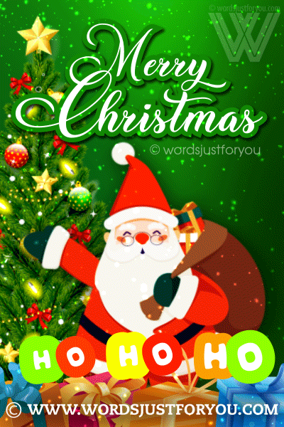 Ho Ho Ho Merry Christmas Gif