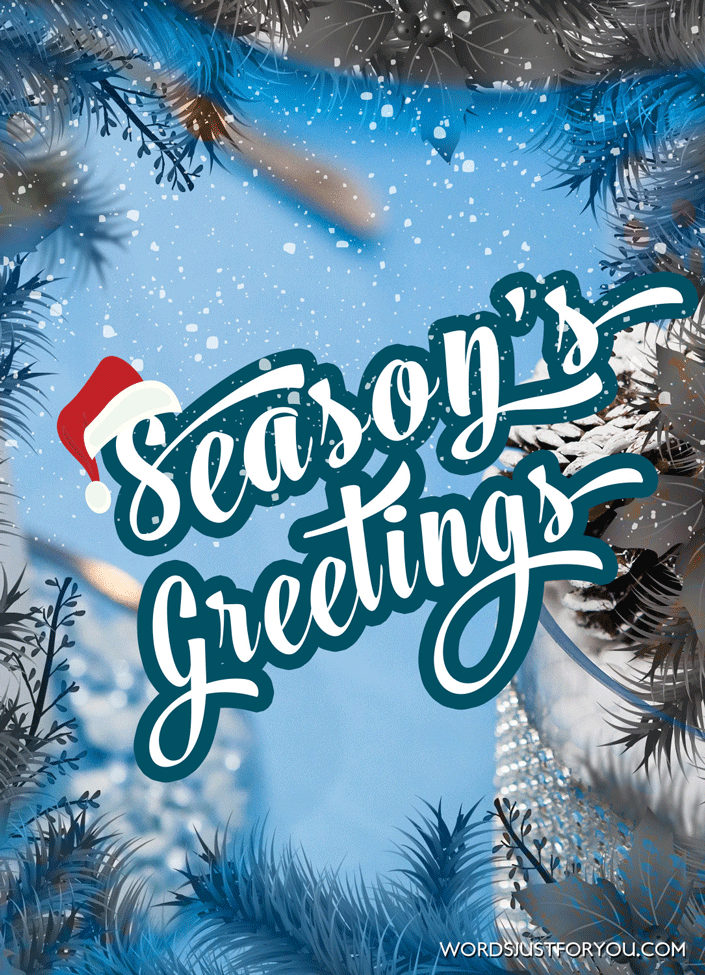 Season's Greeting GIF | Words Just for You! - Free ...