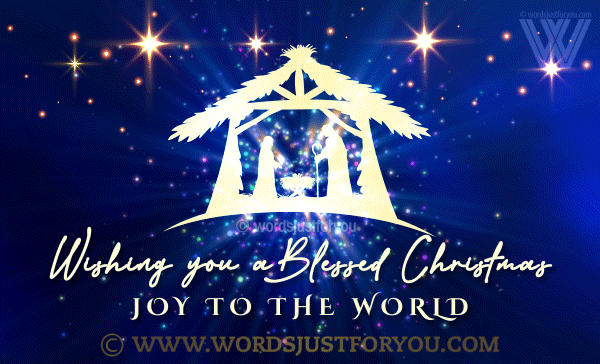 Wishing You A Blessed Merry Christmas Gif