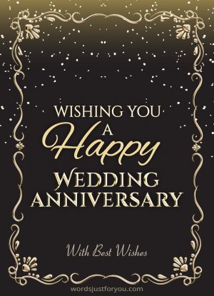 Happy Wedding Anniversary Card