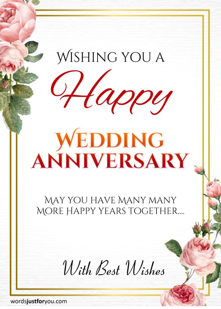 Happy Wedding Anniversary CARD