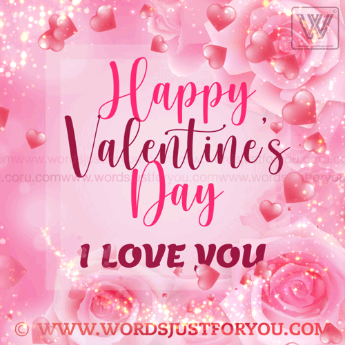 Animated I Love You - Happy Valentines Day Gif