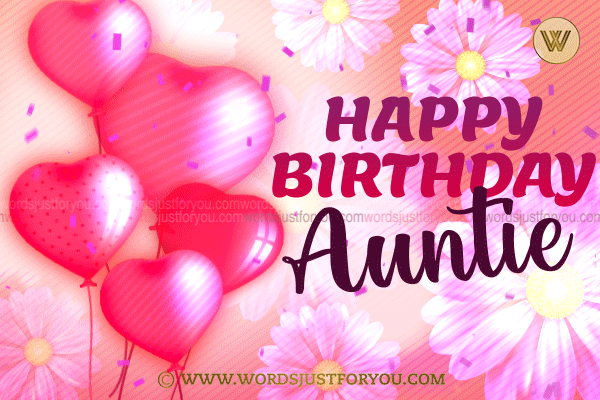 Happy Birthday Auntie Gif