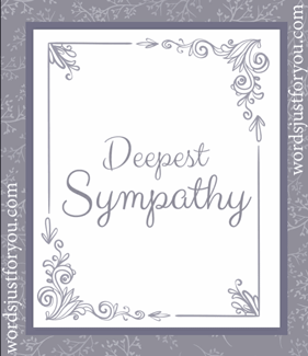 Deepest Sympathy Message Gif