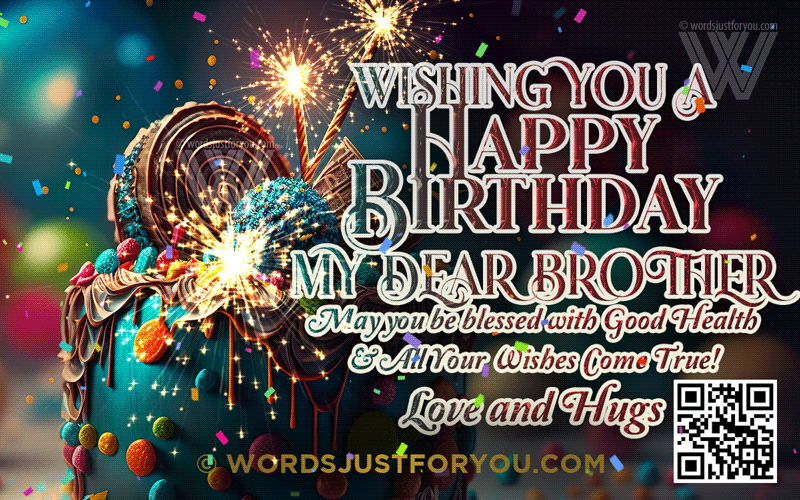 Happy Birthday My Dear Brother Gif
