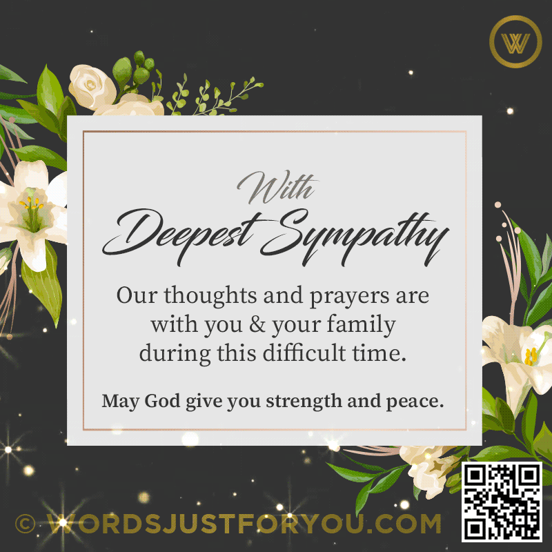 With Deepest Sympathy Gif - With Deepest Sympathy Message Gif
