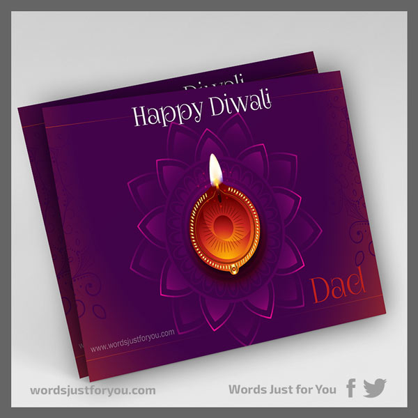 Happy Diwali Card Dad