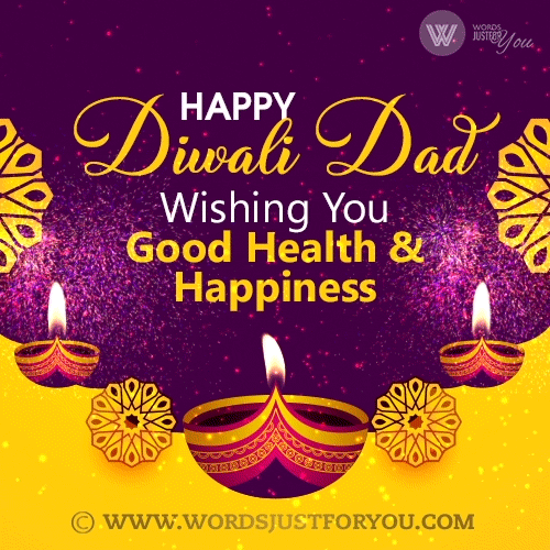 Happy Diwali Dad Gif Card