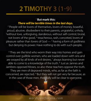 Bible Verse For Terrible Times