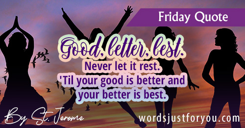 Friday Quote By St. Jerome