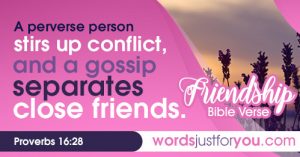 Bible Verse Proverbs 16:28