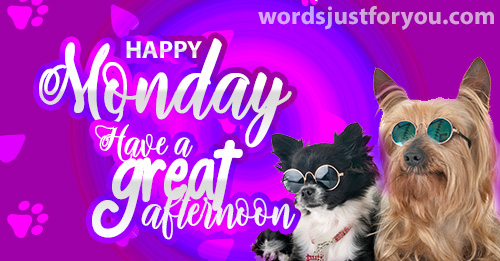 Happy Monday - Have A Great Afternoon