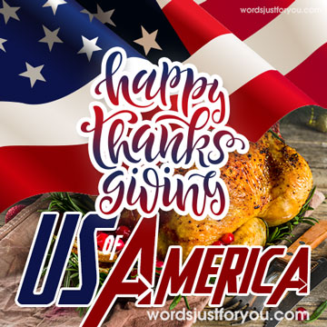 Happy Thanksgiving Usa Card
