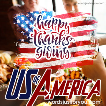 Happy Thanksgiving Usa Card