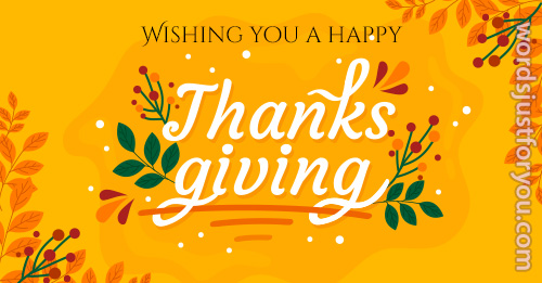 Happy Thanksgiving Card