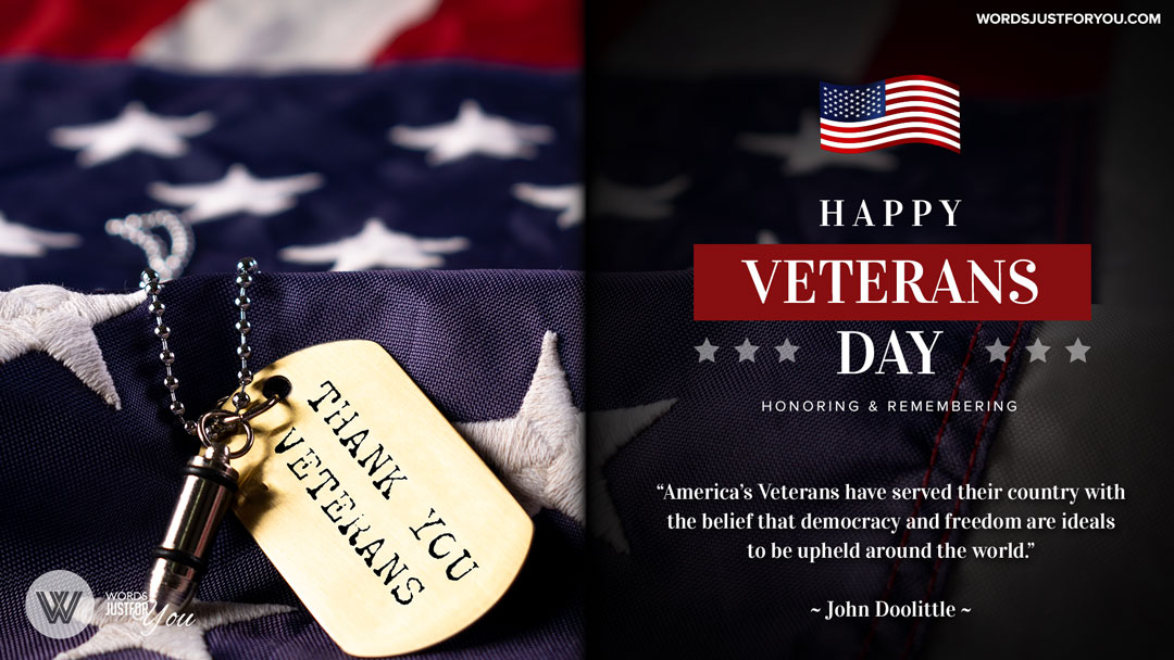 Happy Veterans Day Quote