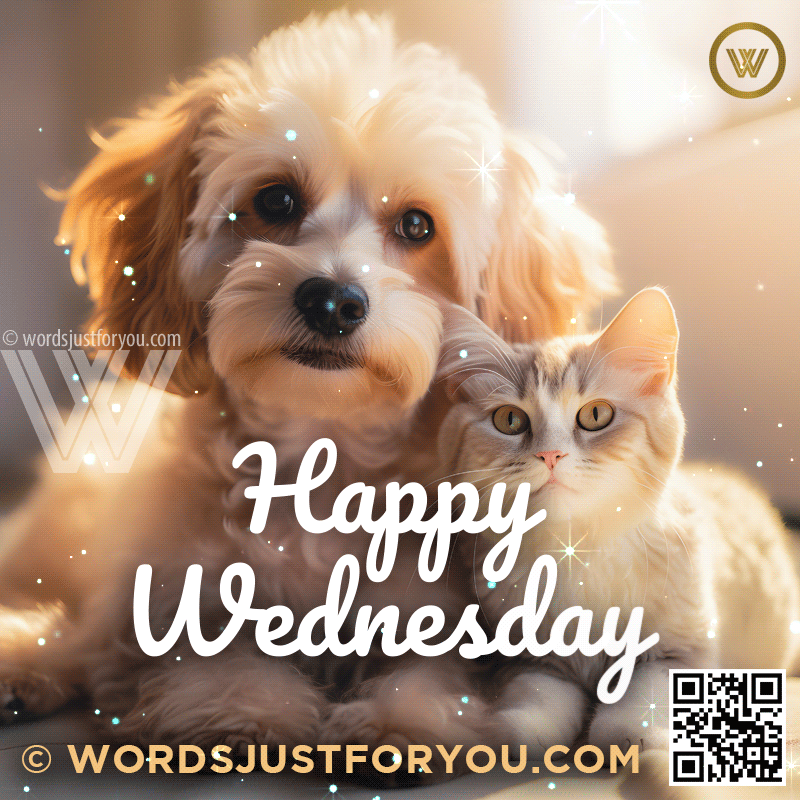 Happy Wednesday Image - Beautiful Dog and Cat Happy Wednesday Gif New