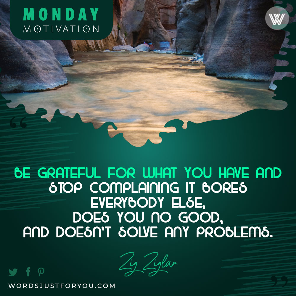 Monday Quote By Zig Ziglar - Monday Images