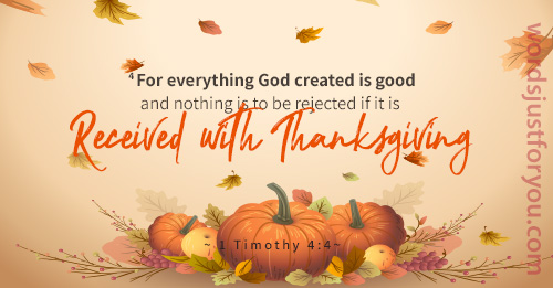 Thanksgiving Bible Verse
