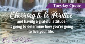 Tuesday Quote By Joel Osteen