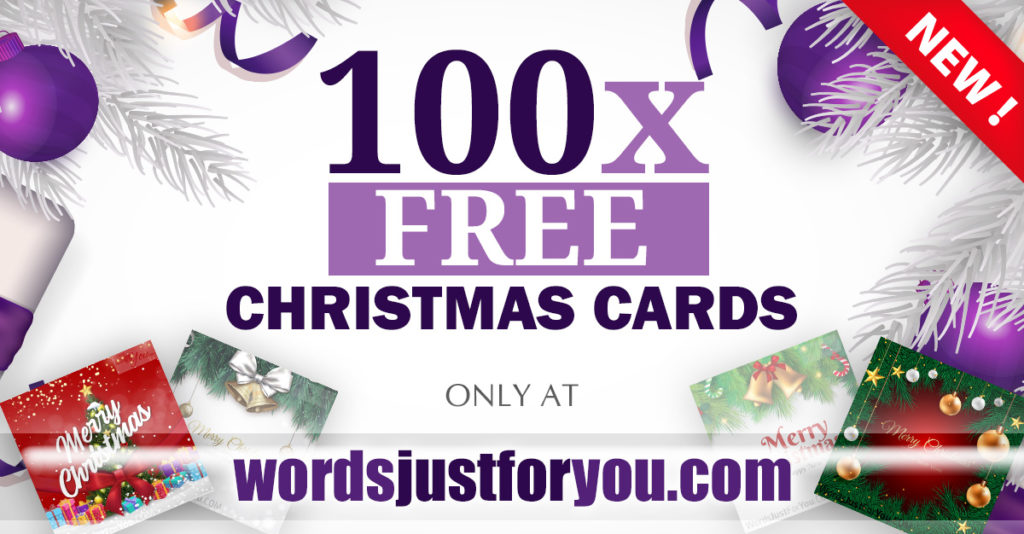 100X Free New Christmas Cards 1