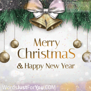 Beautiful Animated Merry Christmas And Happy New Year Gif