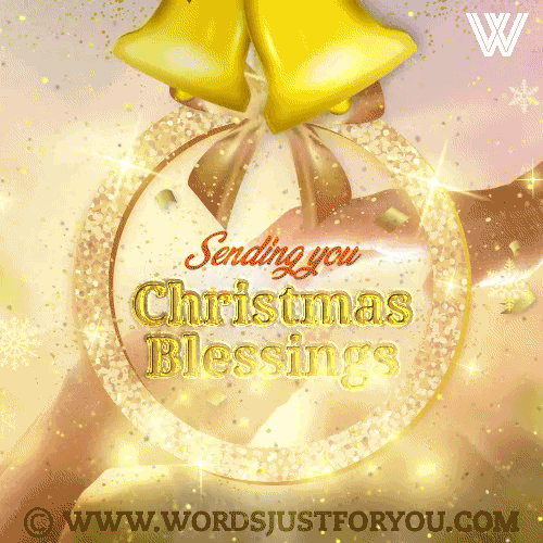 Sending You Christmas Blessings Gif - Christmas Blessings Gif - Religious Christmas Gif