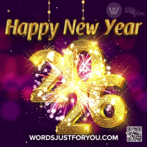 Happy New Year 2026 Glitter Gif, Happy New Year Gif, New Year 2026 Gif, Happy New Year Wishes Gif, Glitter New Year Gif