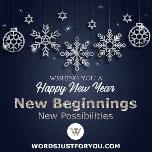 Happy New Year Quote Card