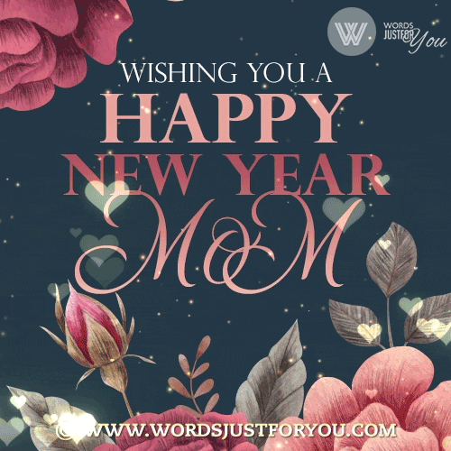 Wishing You A Happy New Year Mom Gif
