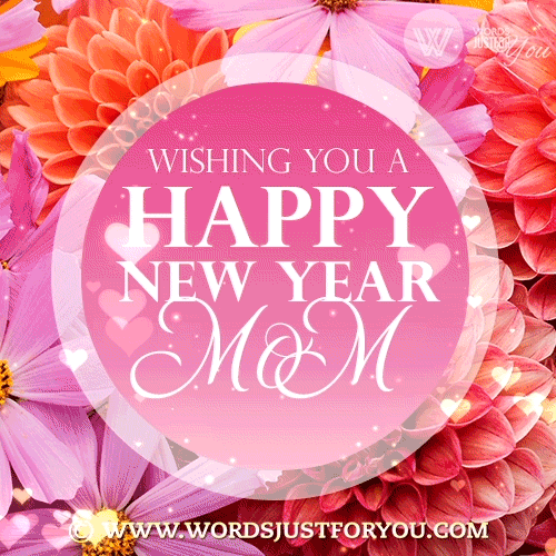 Wishing You A Happy New Year Mom Gif