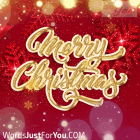 Glitter Merry Christmas Gif