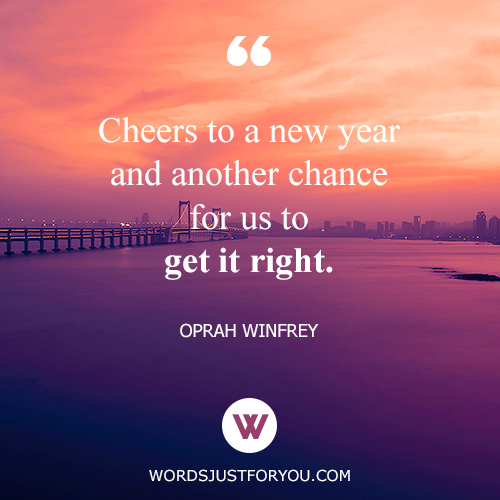 New Year Quote By Oprah Winfrey