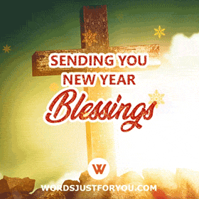 Sending You New Year Blessings Gif - 5674 | WordsJustForYou.COM