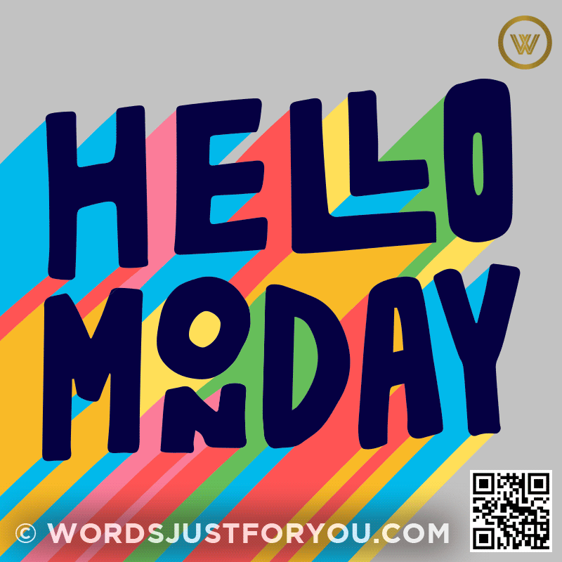 Colorful Hello Monday Gif - Monday Gif
